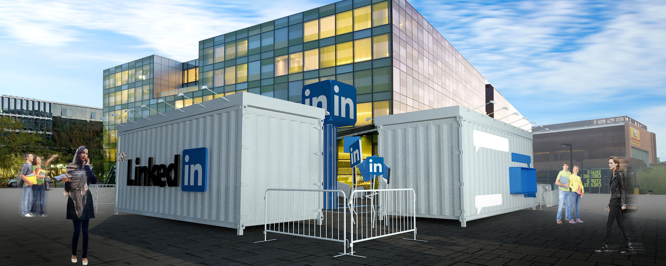 container booth 3D model_2