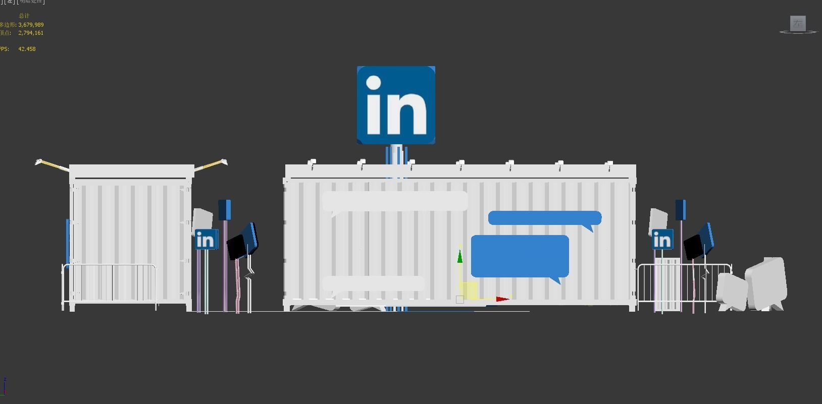 container booth 3D model_7