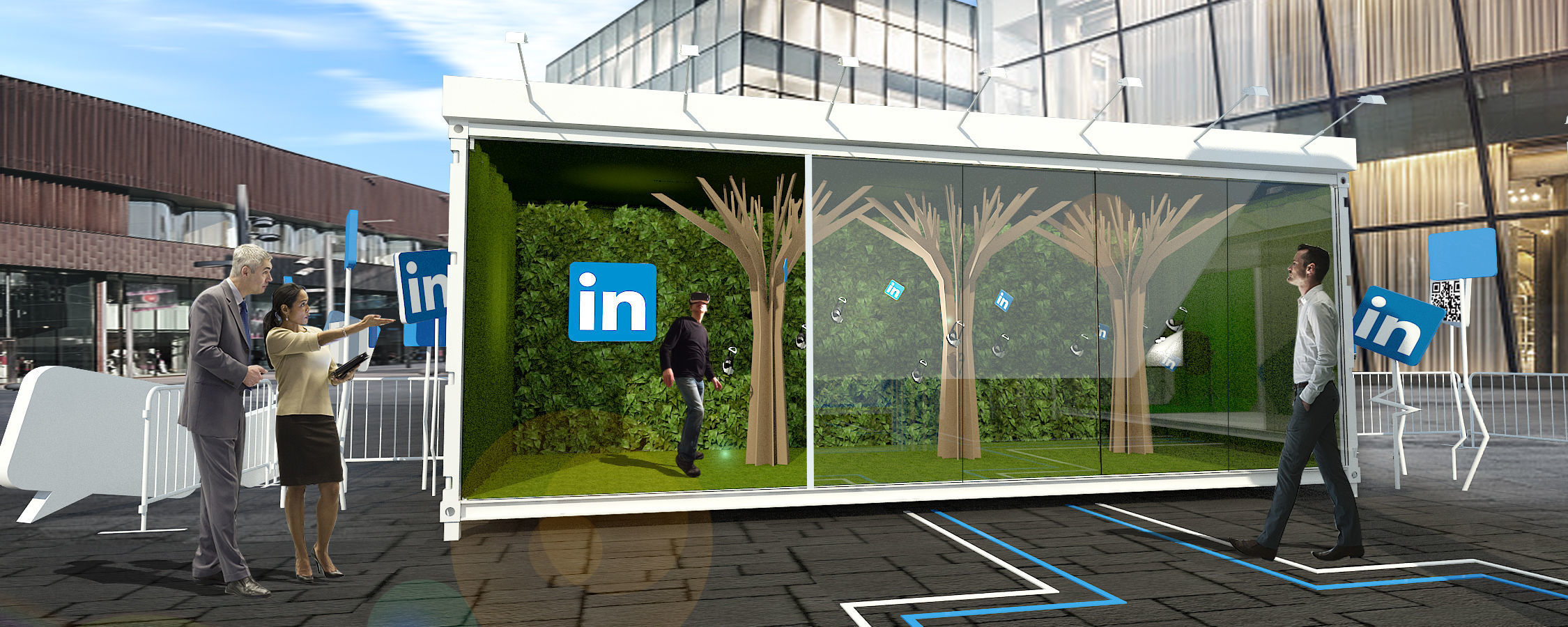 container booth 3D model_3