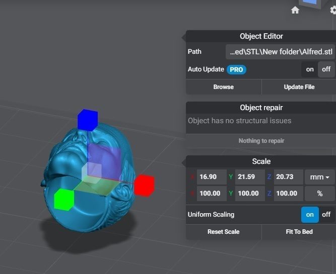 Alfred Pennyworth - Headsculpt for Action figures 3D print model_7