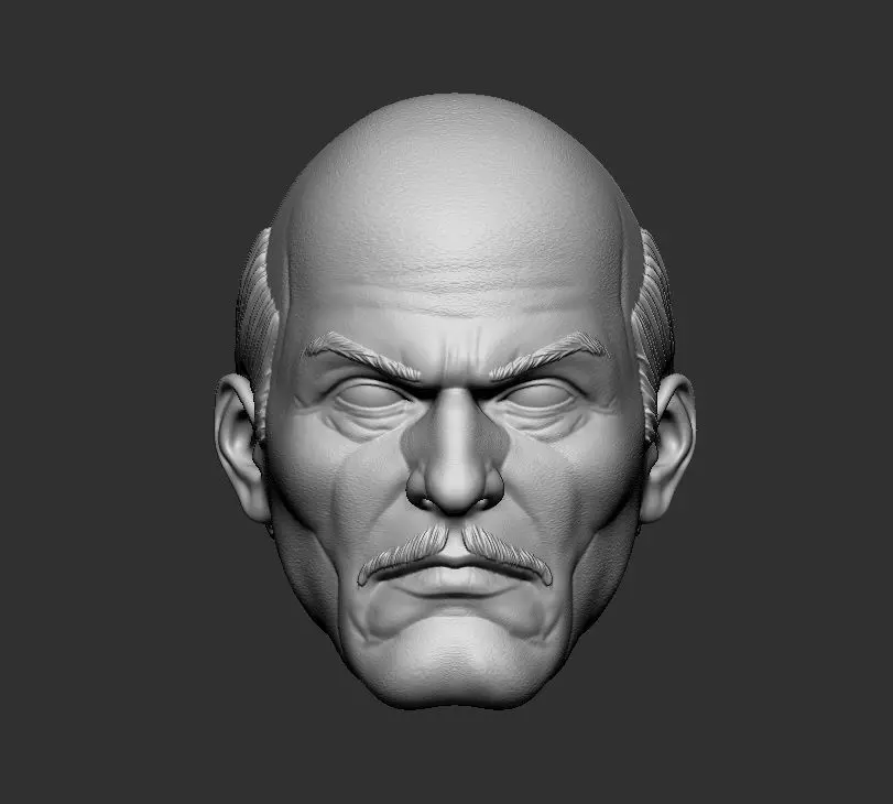 Alfred Pennyworth - Headsculpt for Action figures 3D print model_0