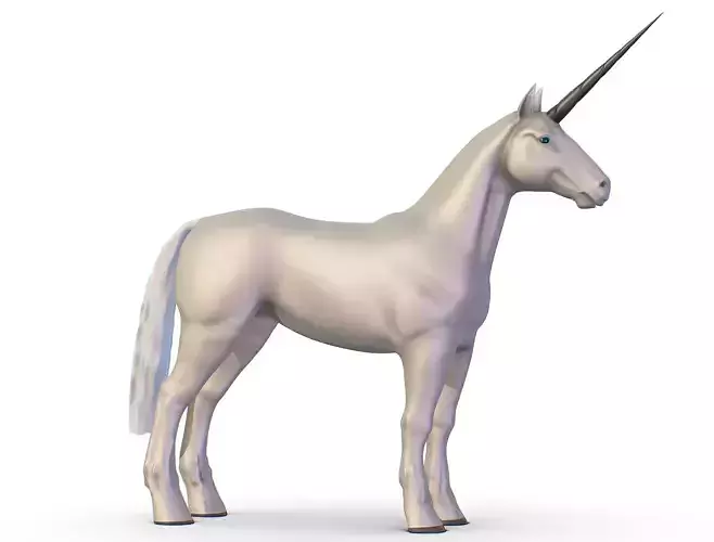 High Poly the Mythical Creature Unicorn