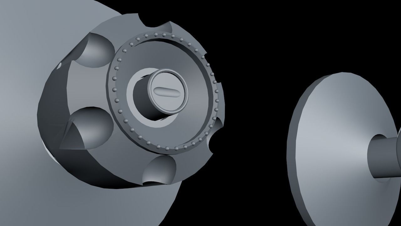 Door Lock Free low-poly 3D model_3