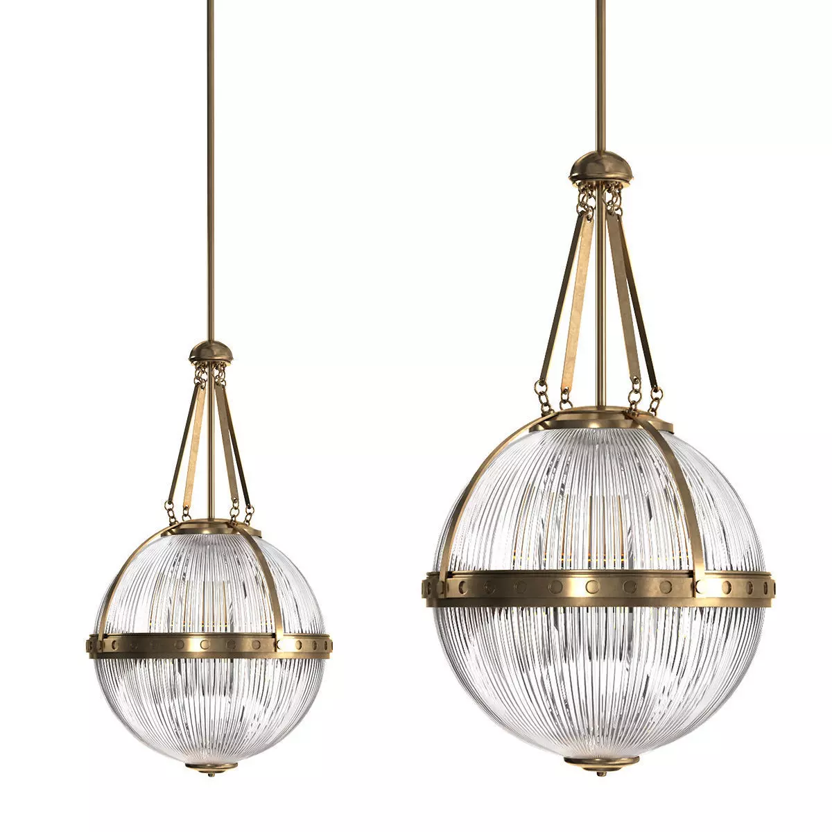 Aster Orb Shape Ceiling Pendant Light 3D model_0