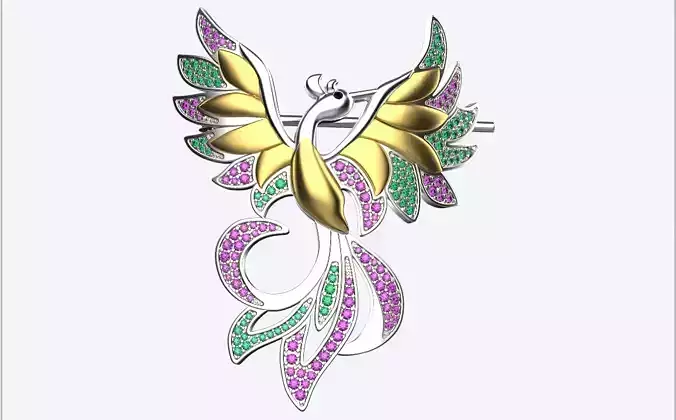 brooch phoenix