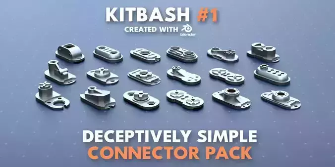  Simple Connector Kitbash Pack 1
