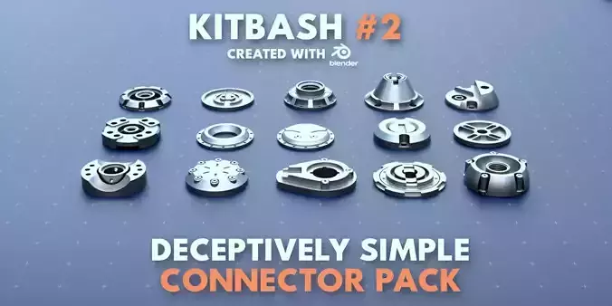 Simple Connector Kitbash Pack 2