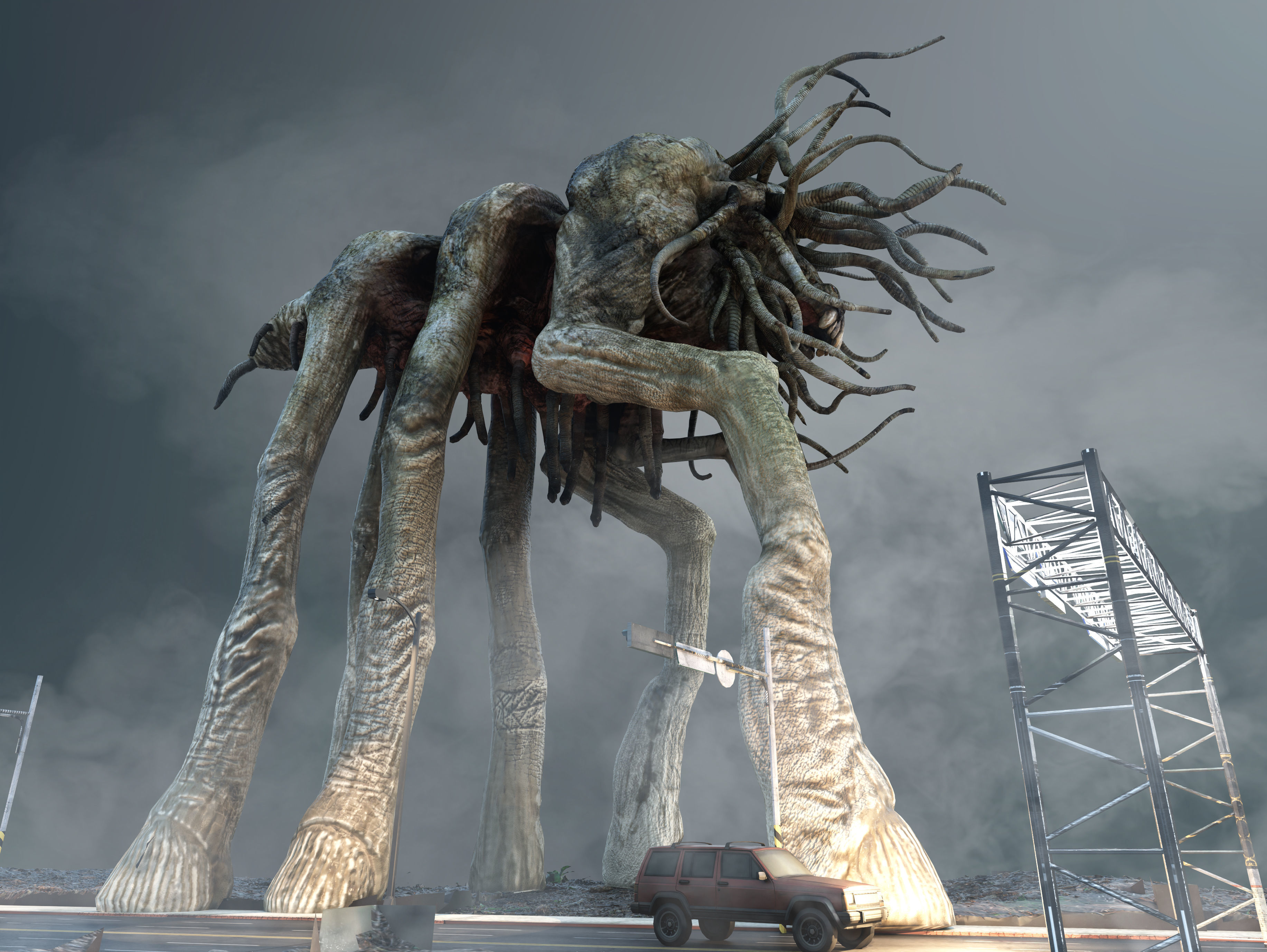 Creature of the Mist Low-poly 3D model_4