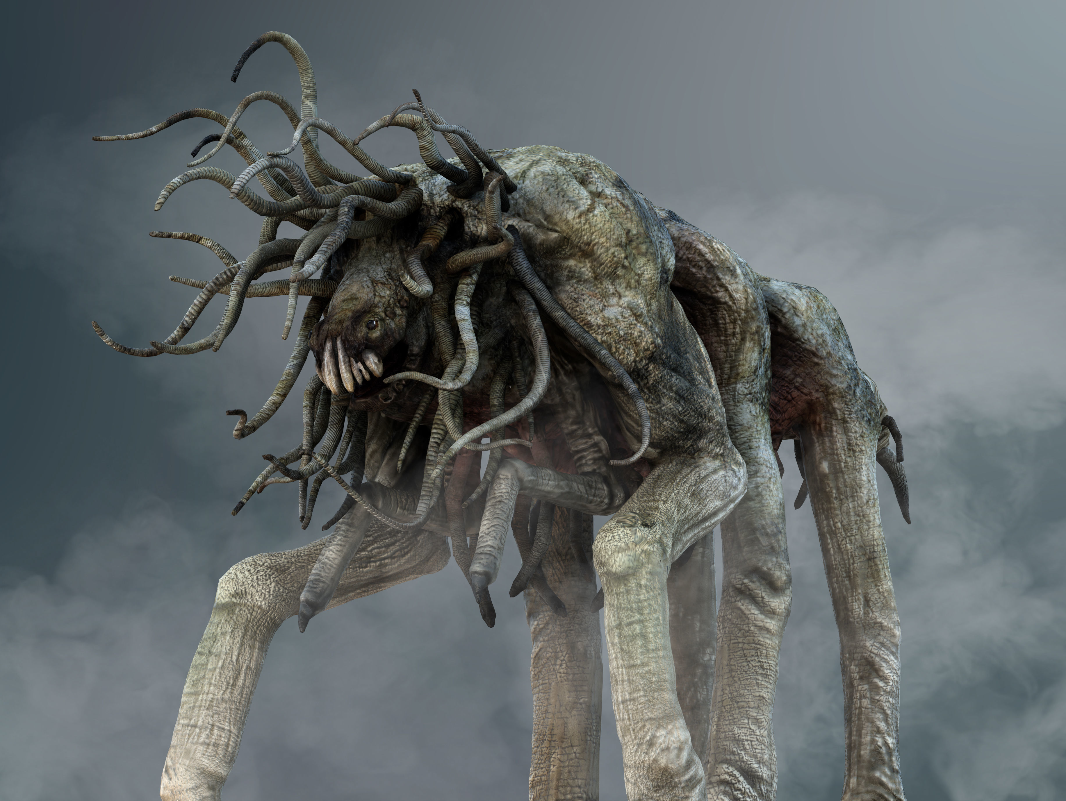 Creature of the Mist Low-poly 3D model_6