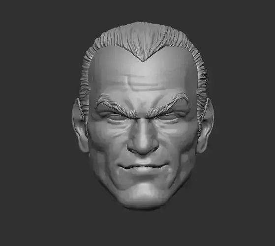 Black Adam - Headsculpt for Action Figures 3D print model