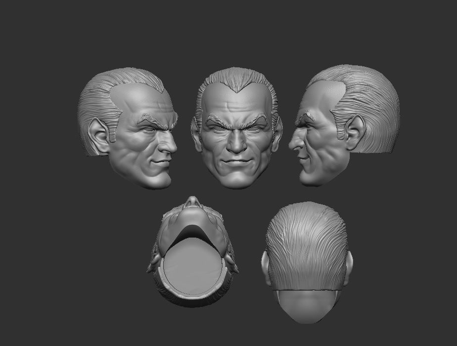 Black Adam - Headsculpt for Action Figures 3D print model 3D print model_1
