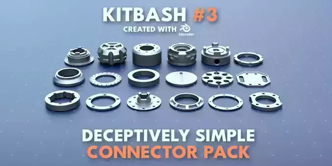 Simple Connector Kitbash Pack 3