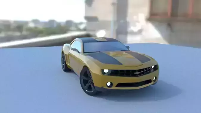 Chevrolet Camaro Bumblebee Rigged Car