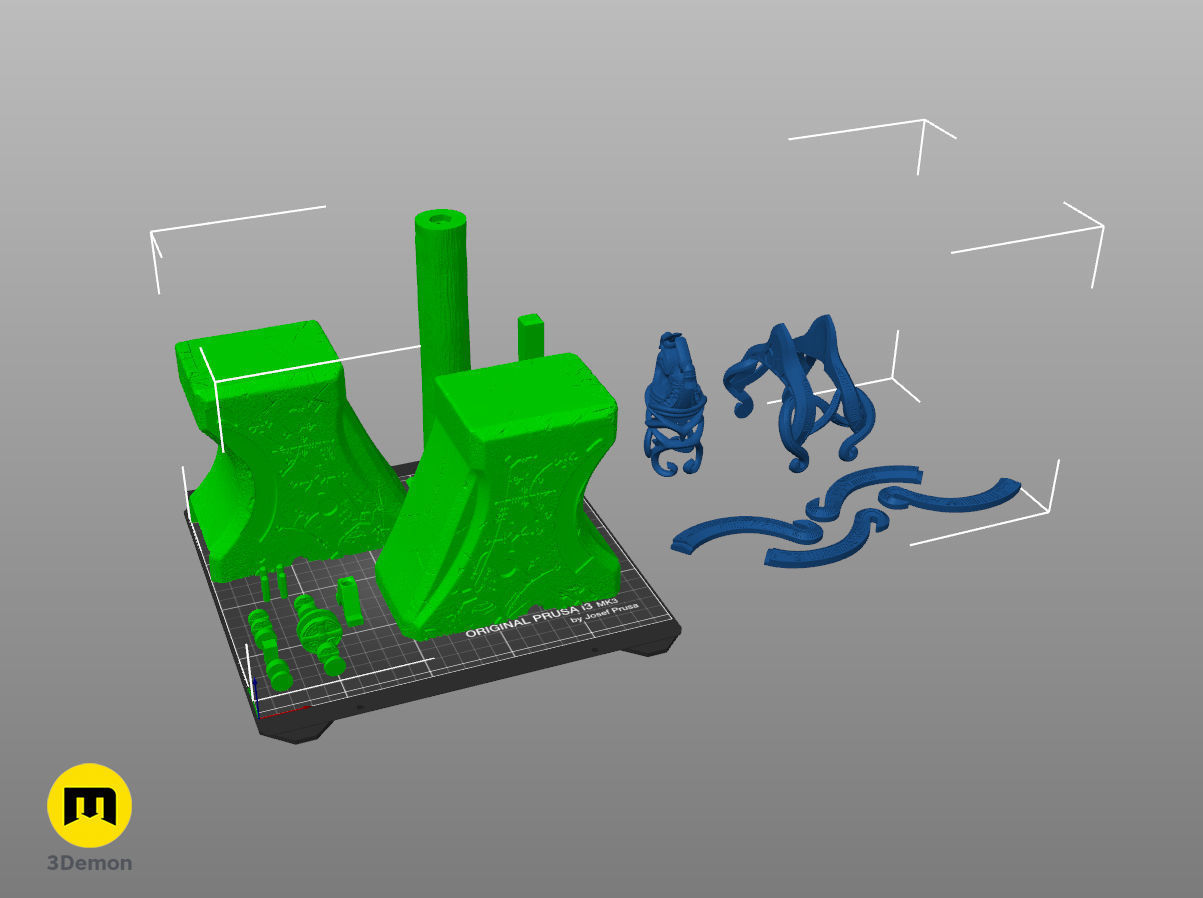 Mjolnir hammer - God of War Ragnarok 3D print model_17