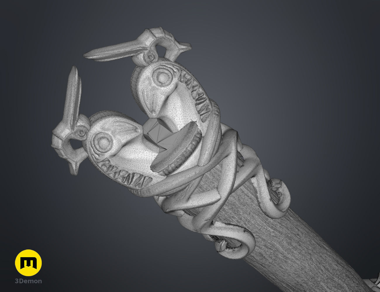 Mjolnir hammer - God of War Ragnarok 3D print model_22