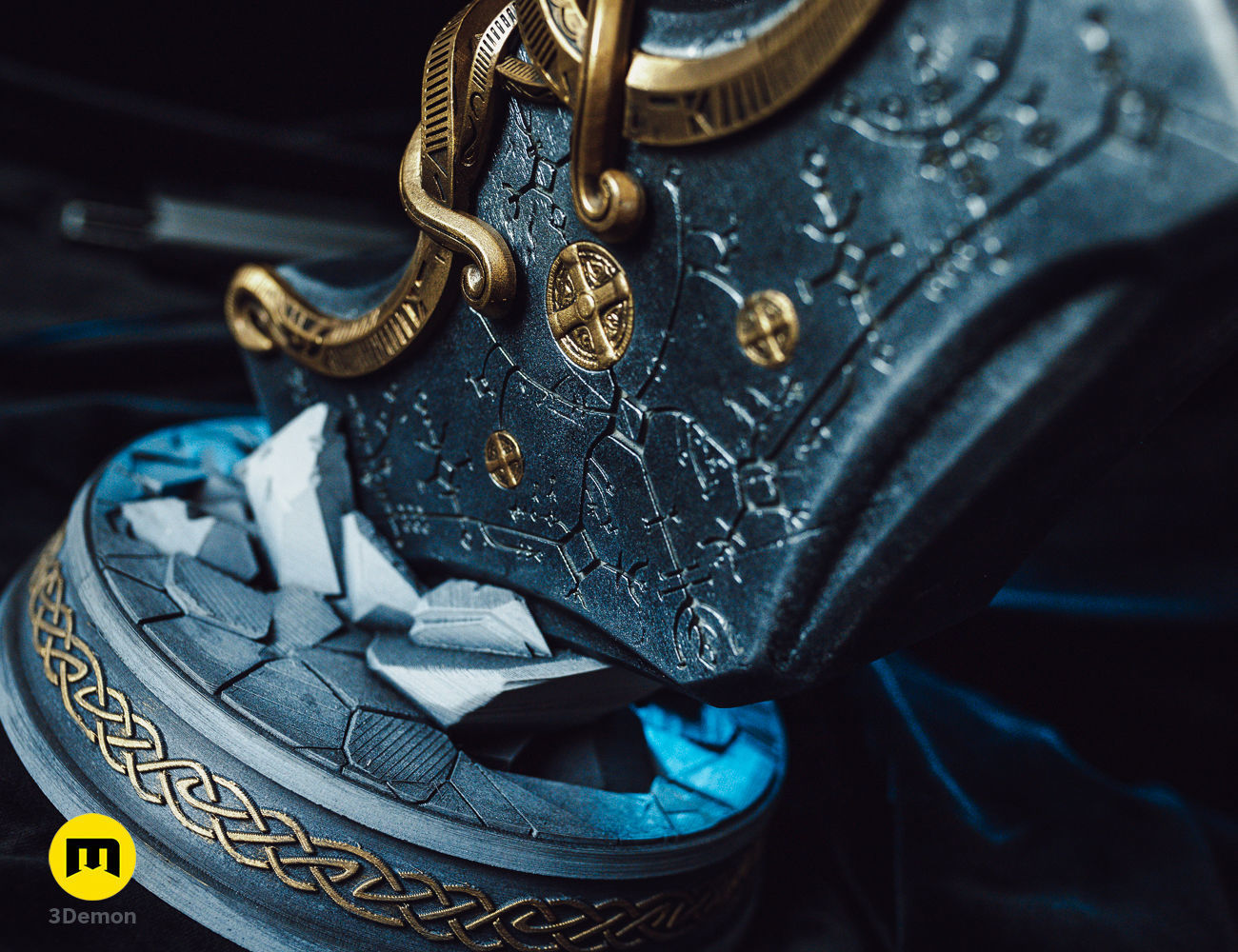 Mjolnir hammer - God of War Ragnarok 3D print model_3