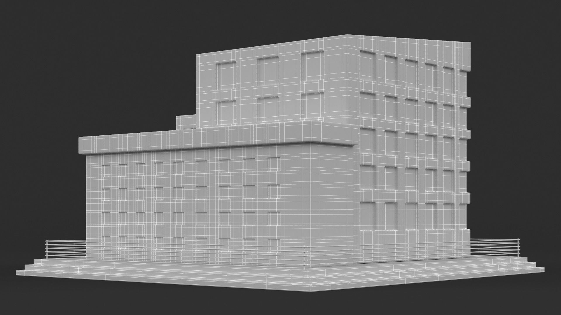 Cartoon Hospital 3D model_12