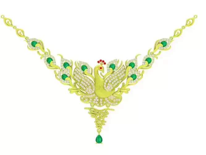 Diamond Peacook Pendant 4216