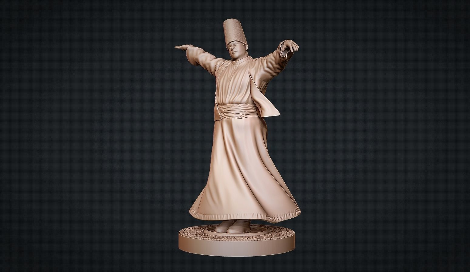 The Whirling Dervishes 3D print model_2