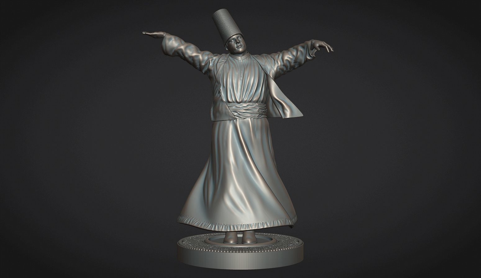 The Whirling Dervishes 3D print model_9