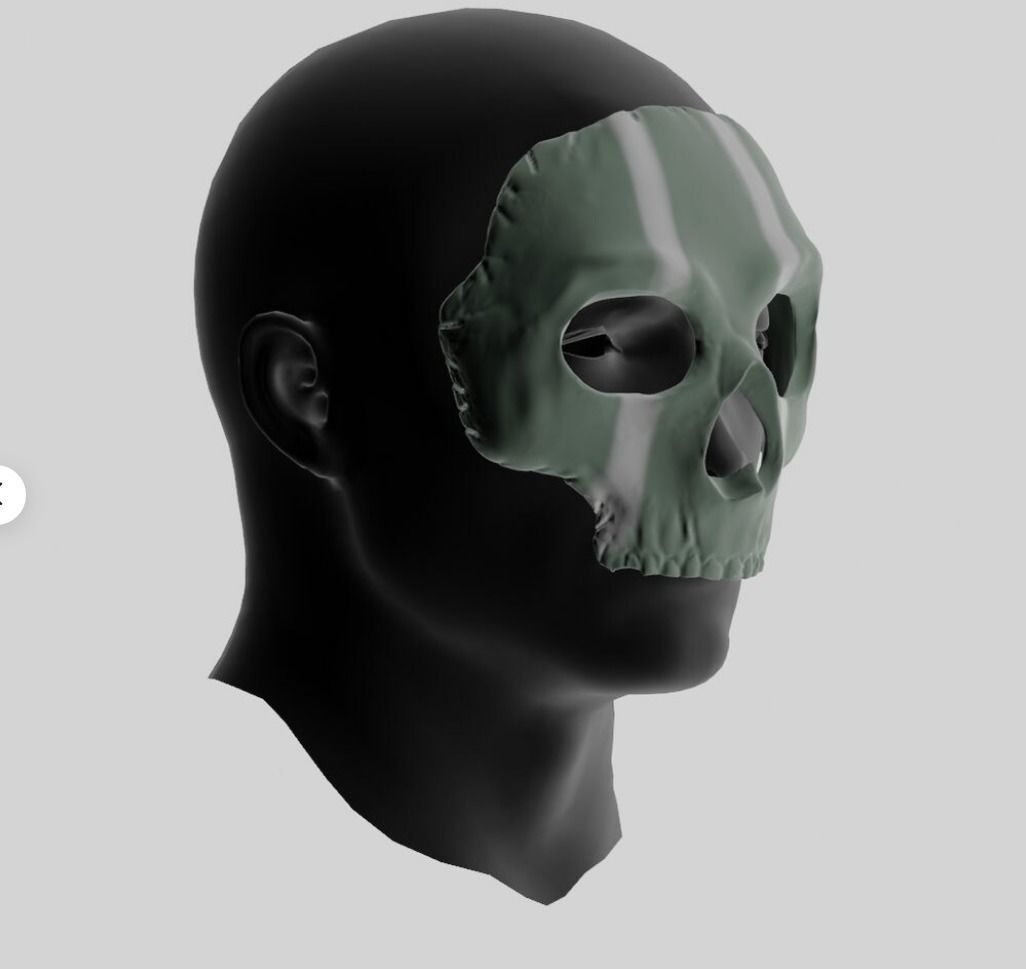 COD GHOST Simon Riley Op Mask STL - Warzone - Call of Duty  3D print model_2