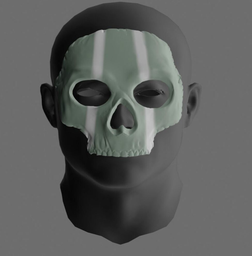 COD GHOST Simon Riley Op Mask STL - Warzone - Call of Duty  3D print model_3