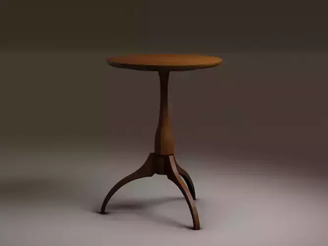 Low-Poly Shaker Round Stand Low-poly 3D model