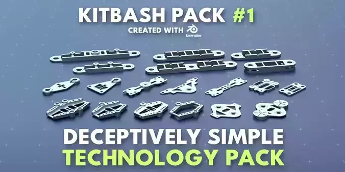 Simple Technology Kitbash Pack 1