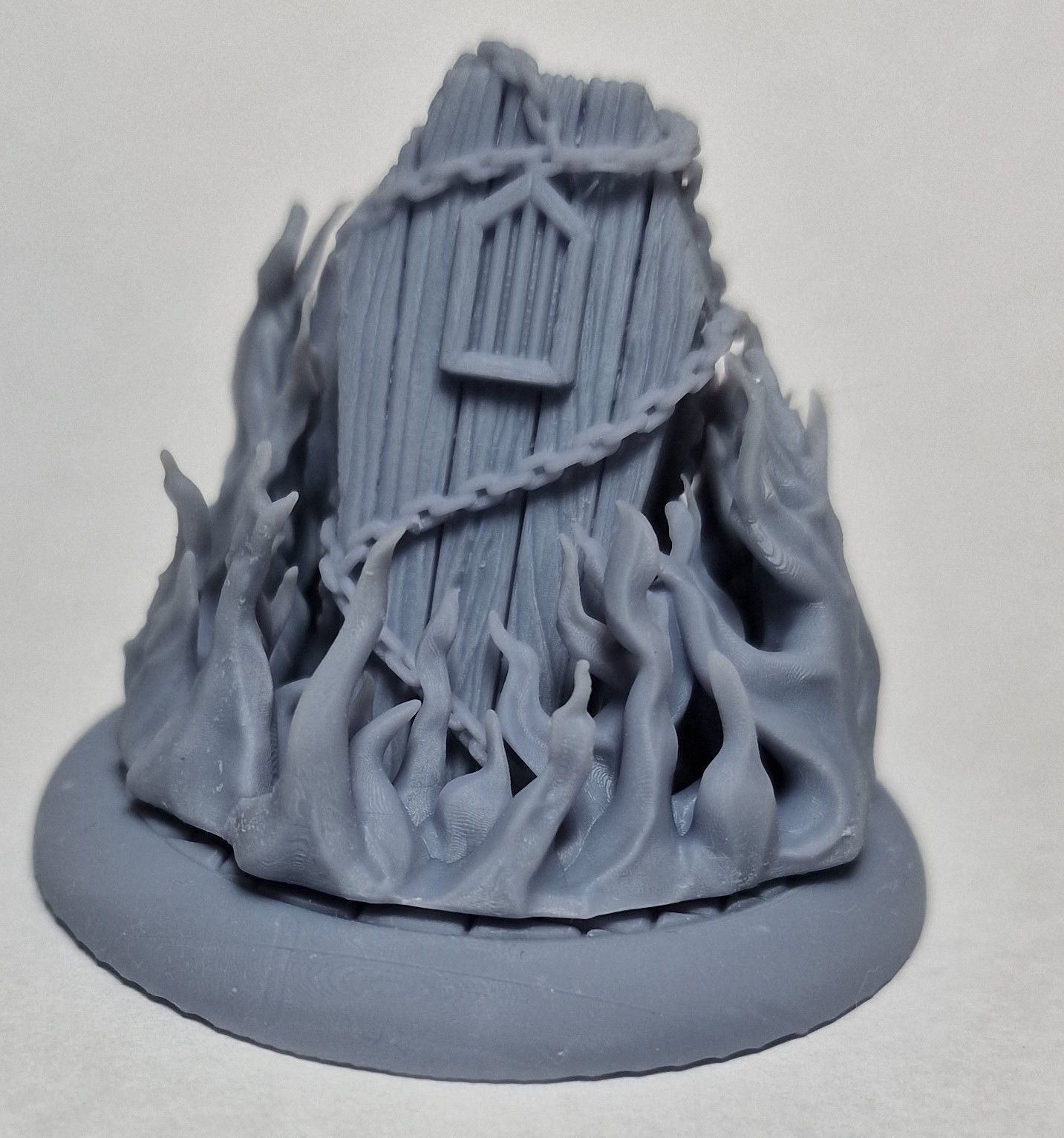 Flaming Coffin Marker 3D print model_2