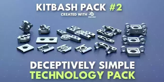 Simple Technology Kitbash Pack 2