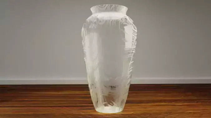 Decorative Wavy Glass Vase