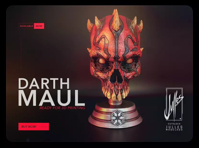 Darth Maul Skull 3D print model