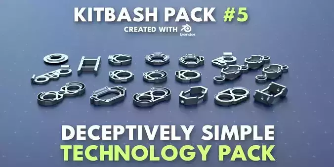 Simple Technology Kitbash Pack 5