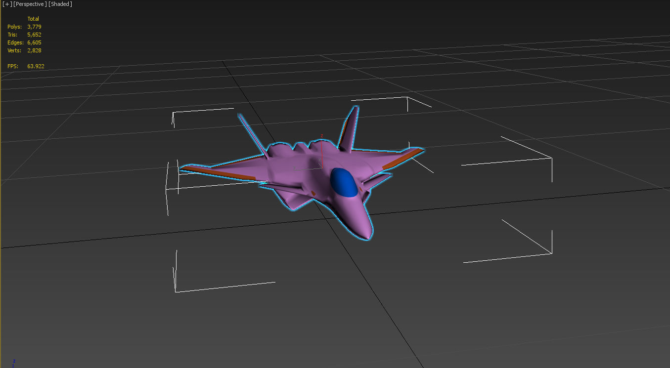 Fictional fighter 2 3D print model_4