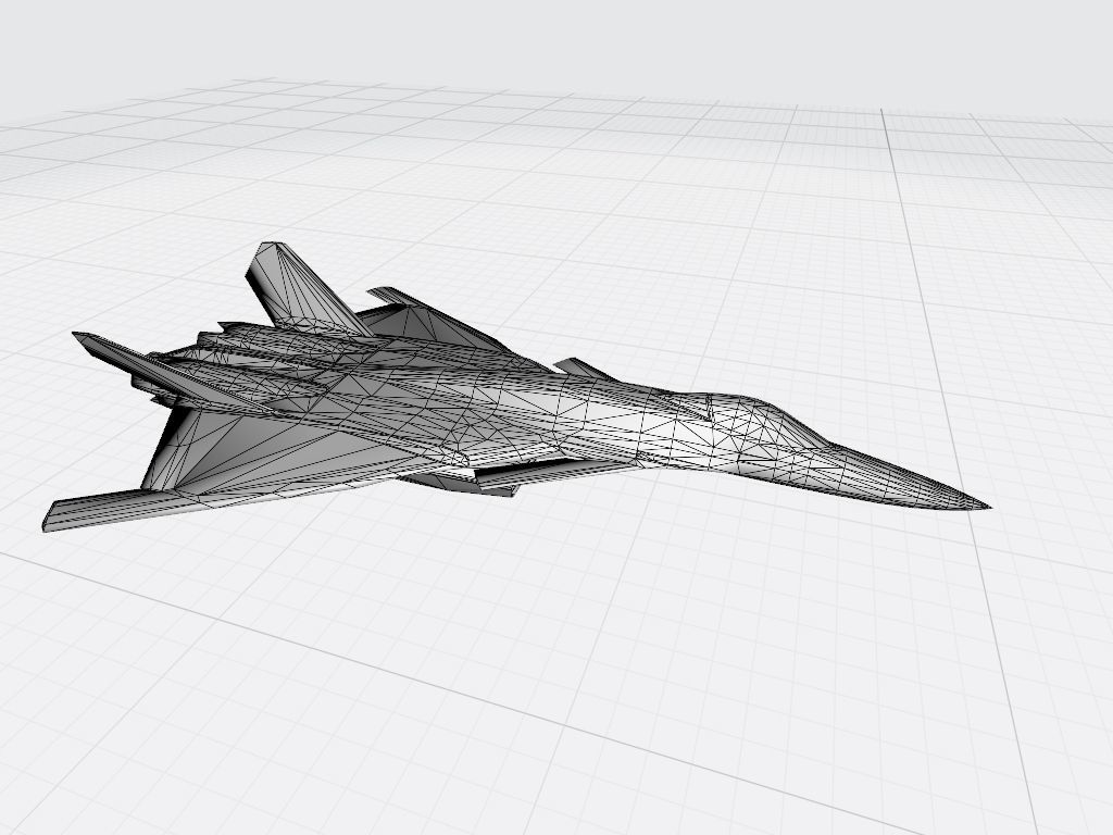 Fictional fighter 2 3D print model_8
