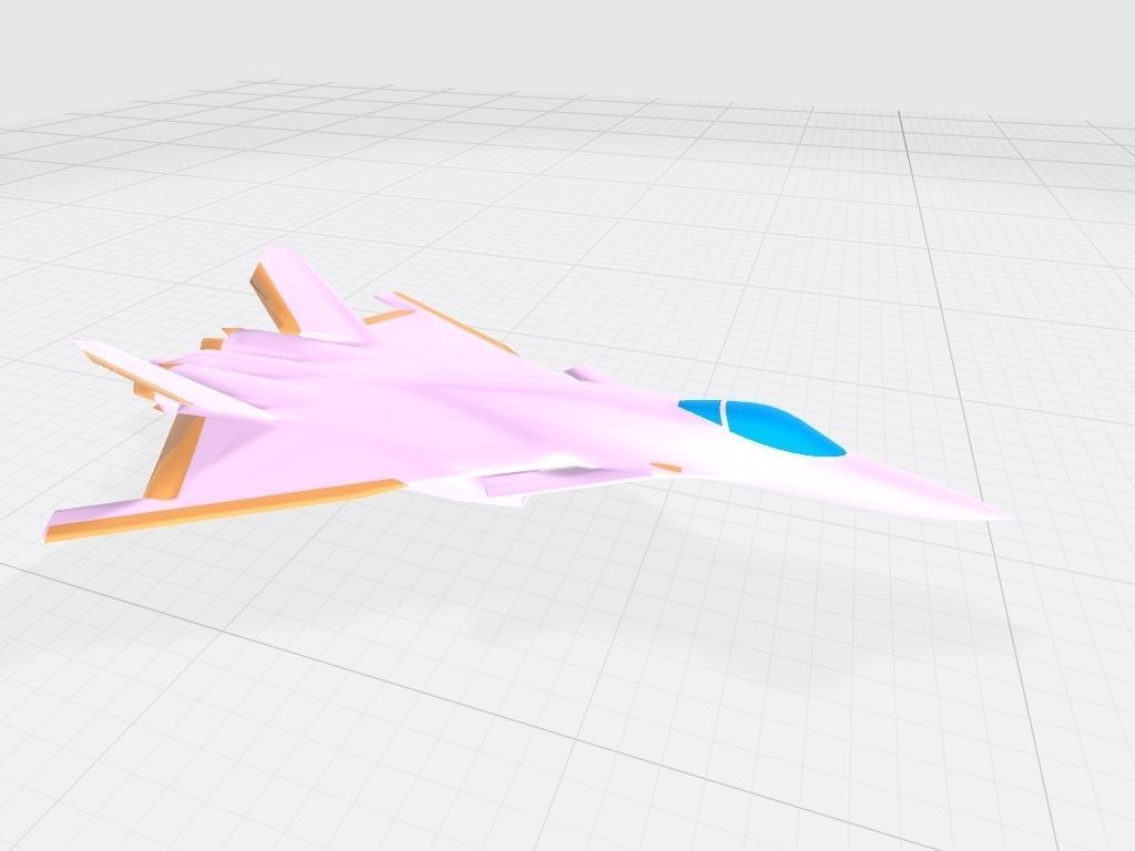 Fictional fighter 2 3D print model_7