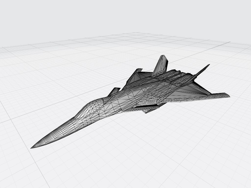 Fictional fighter 2 3D print model_6