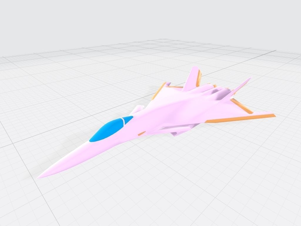 Fictional fighter 2 3D print model_5