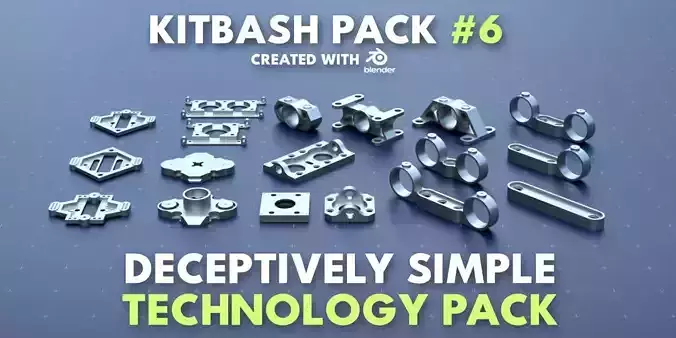Simple Technology Kitbash Pack 6