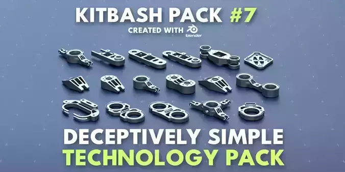 Simple Technology Kitbash Pack 7