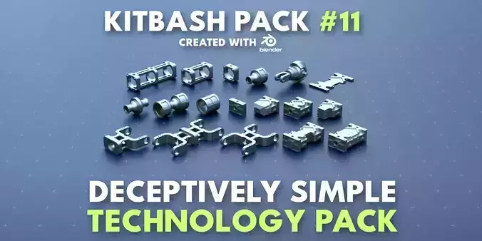 Simple Technology Kitbash Pack 11