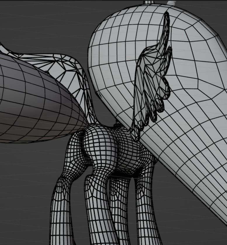 Princess Luna  with Toon Shading 3D model_2