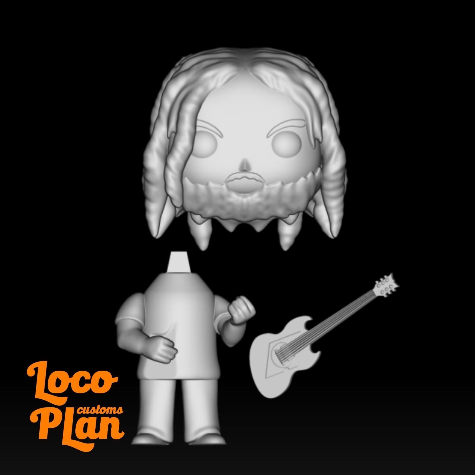 Max Cavalera Custo Funko 3D print model_4