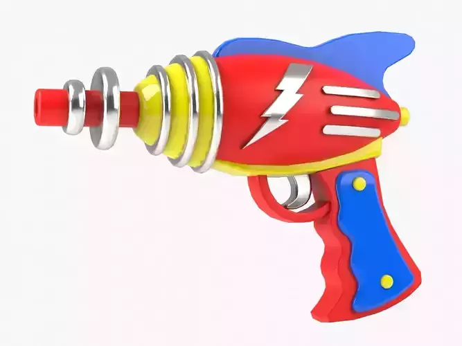 Ray Gun Low-poly 3D model