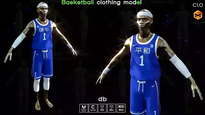Basketball clothing model