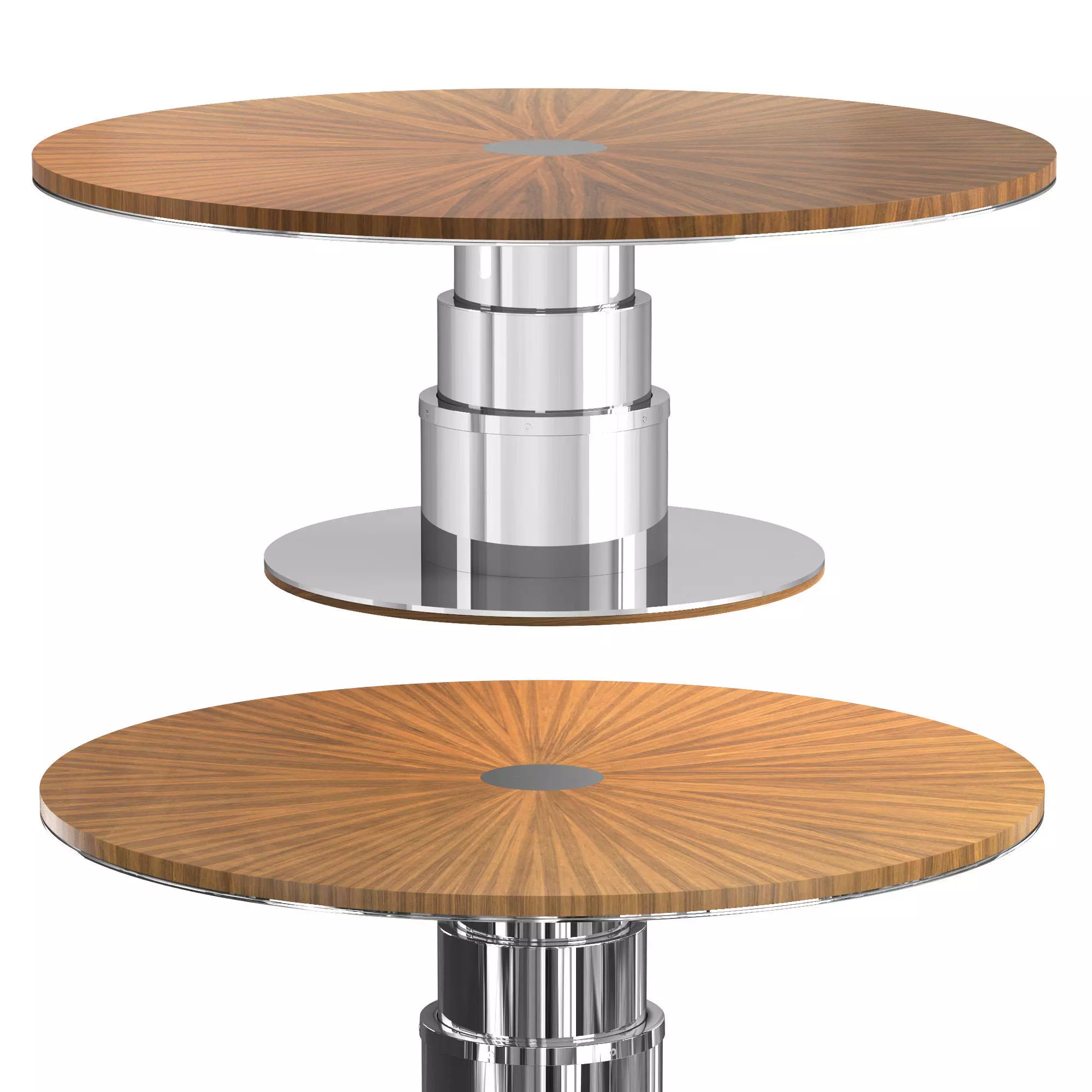 Sea round dining table 3D model_0