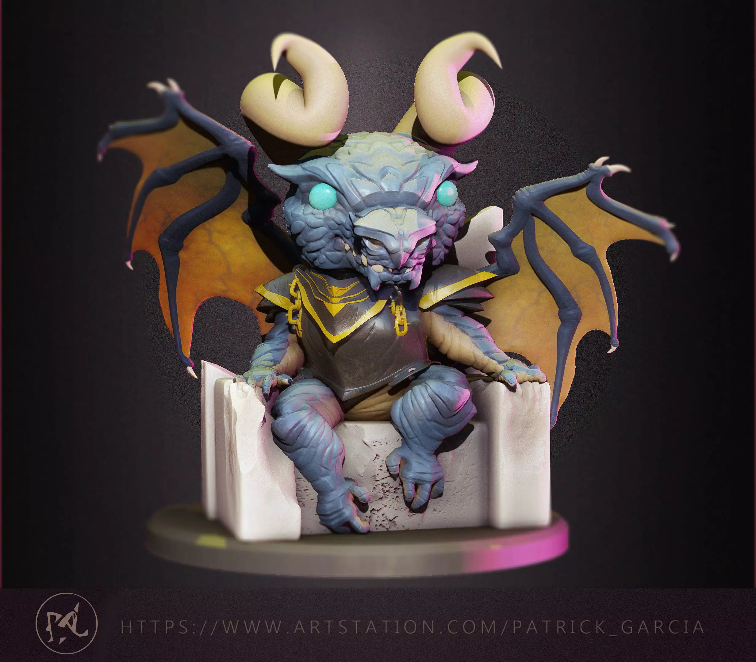 Funko Blue Dragon Dungeon and Dragons monster Free 3D print model