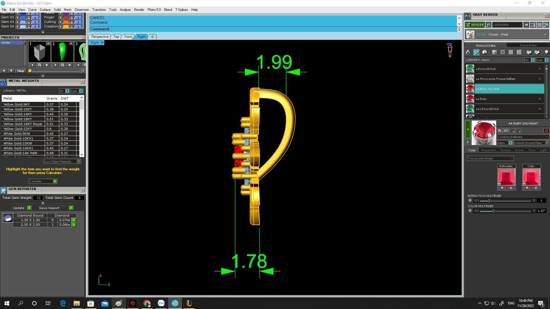 Diamond Snowflake Pendant 4217 3D print model_4