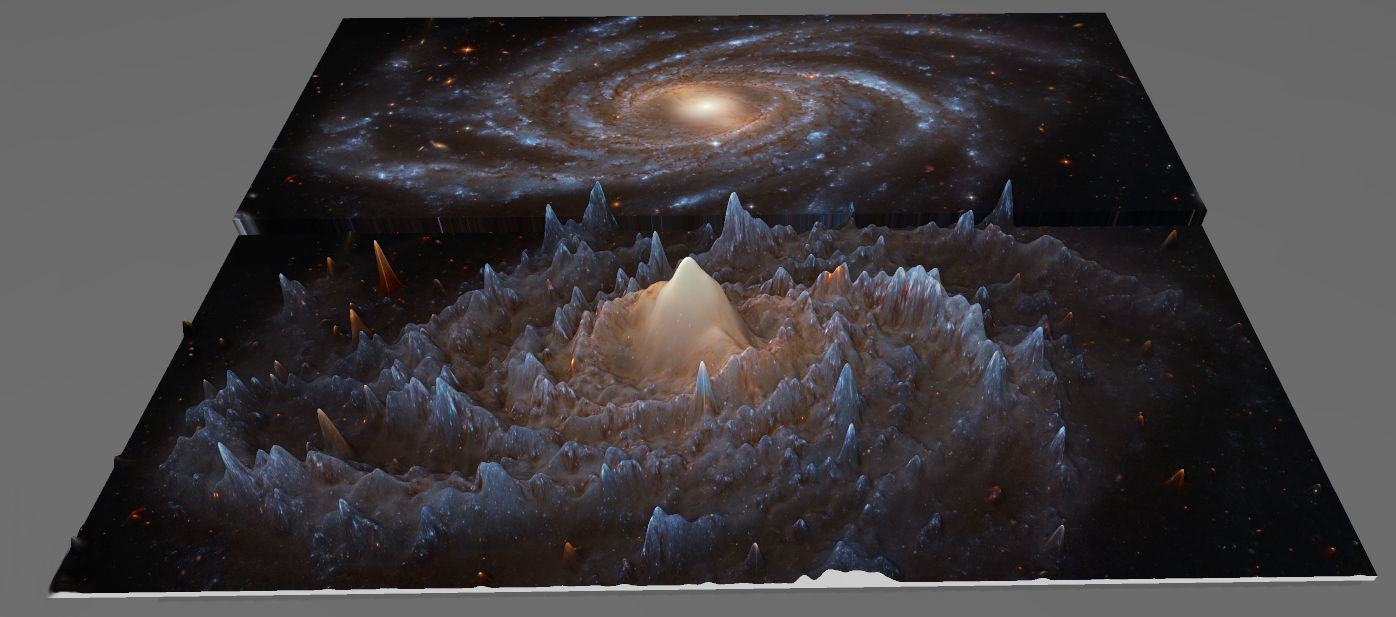 NGC 2336 GALAXY 3D SOFTWARE ANALYSIS 3D print model_1