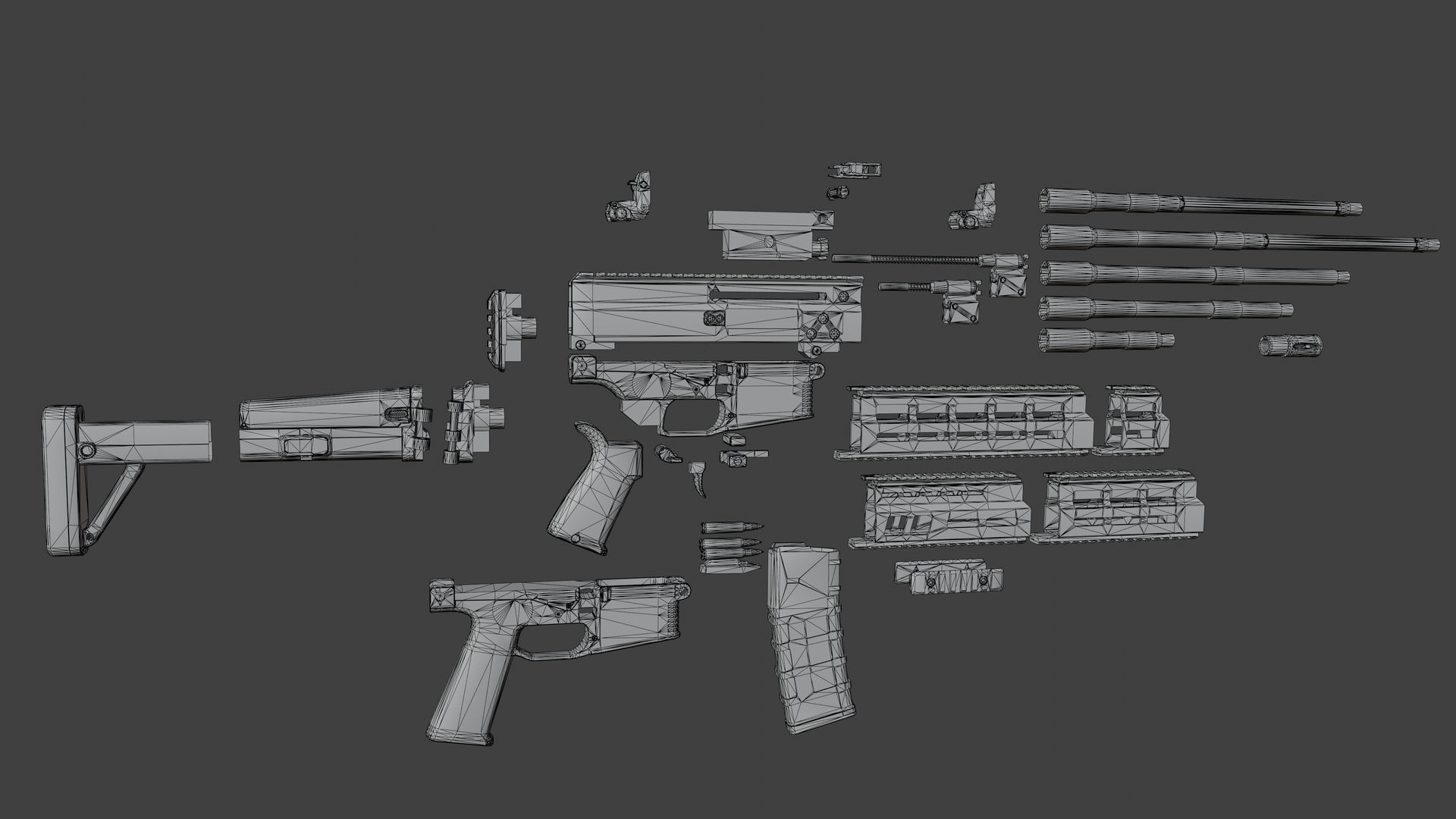 BT APC Rifle Low-poly 3D model_9